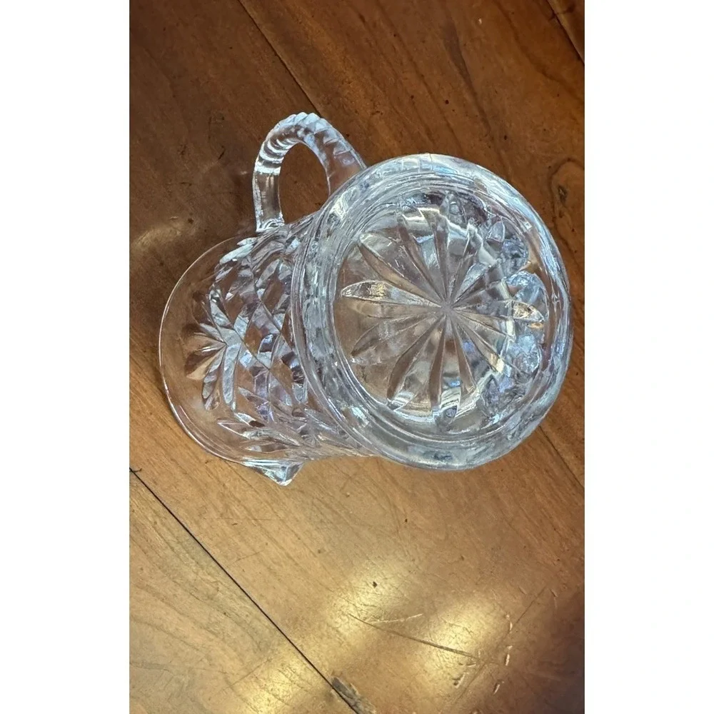 Vintage‎ Anchor Hocking Pineapple Pattern Clear Glass Small Pitcher